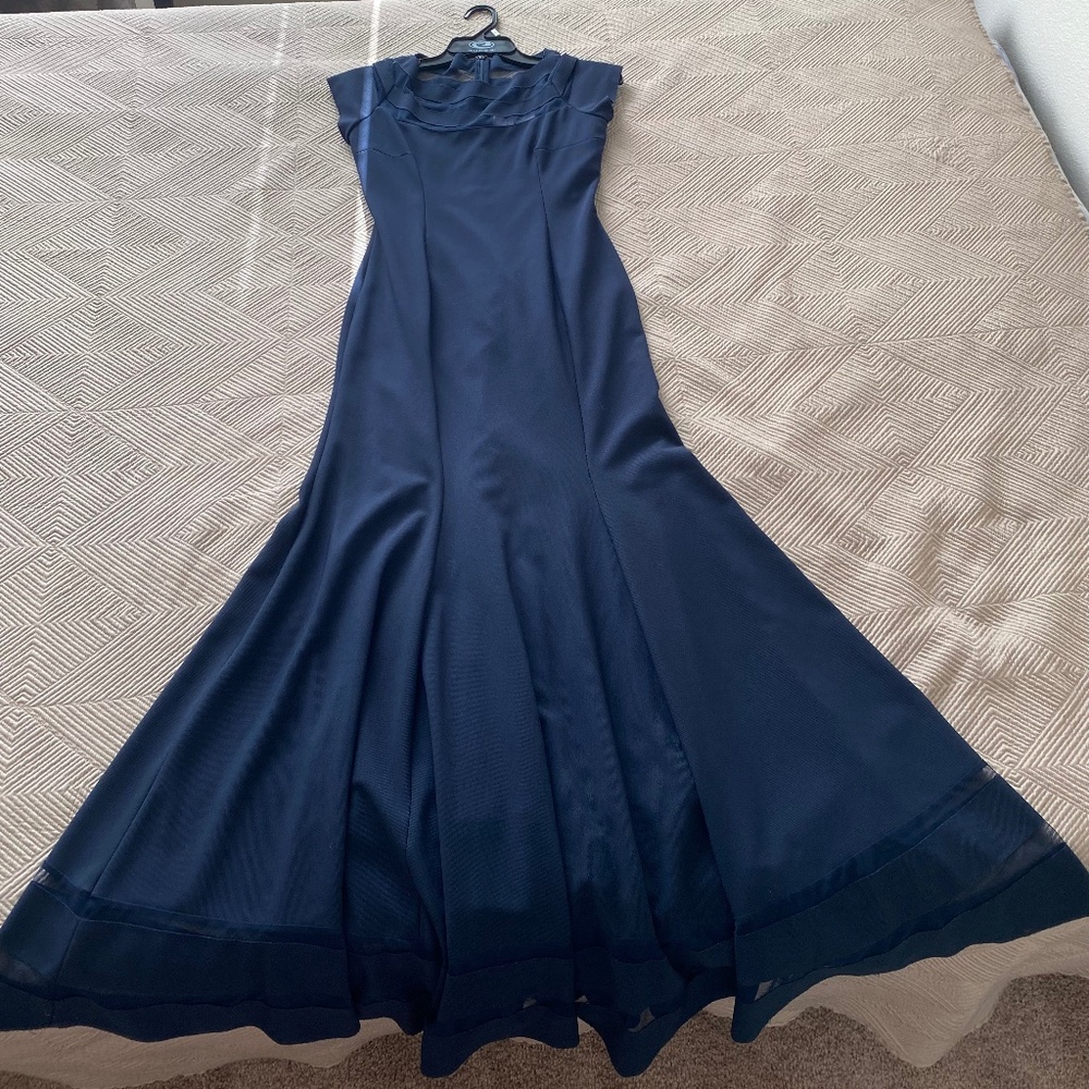 A beautiful formal navy gown